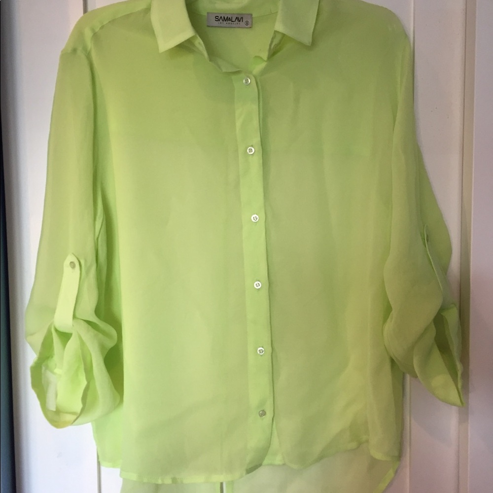 Last chance! Sam & Lavi sheer rayon blouse